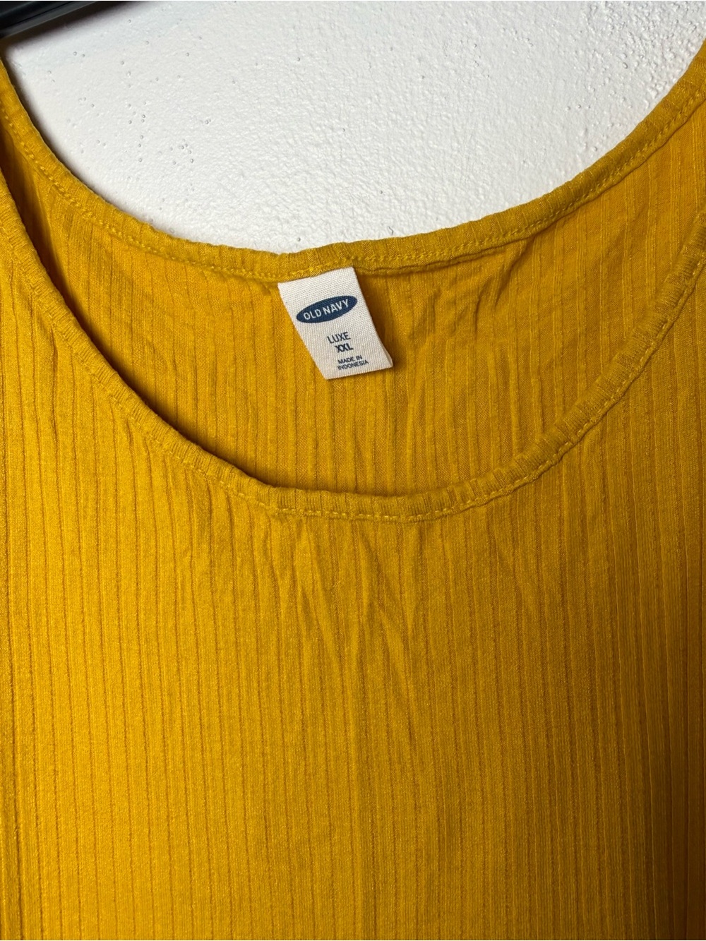 Old Navy Mustard Ribbed Swing Tank Top - Picture 4 of 4